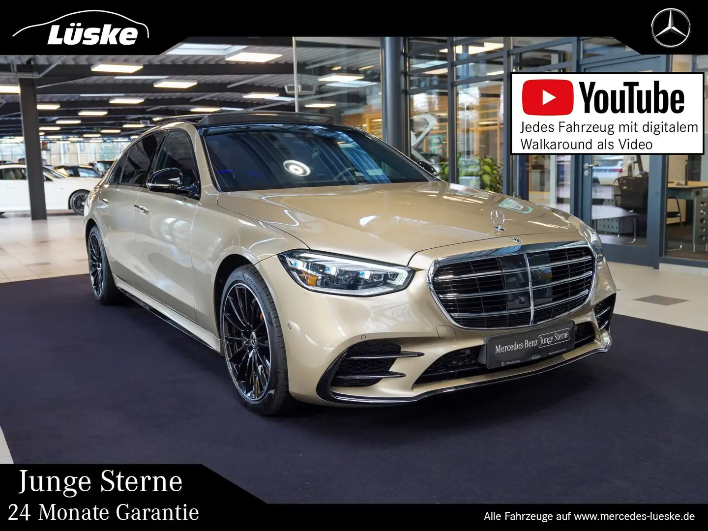 Mercedes-Benz S 580 S 580 4M Lang AMGLine Night Exklusiv FIRST CLASS Oro - 1