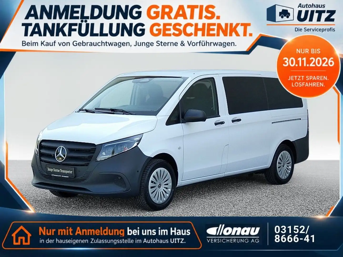 Mercedes-Benz Vito 114 CDI Tour. Pro 4x4 MULTIB+AHK+AUT+RFK Weiß - 1