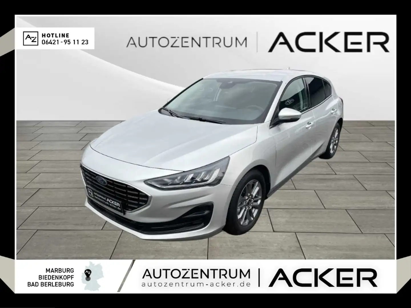 Ford Focus 1.5 EcoBlue Titanium X Aut. RFK LED -45%* Silber - 1