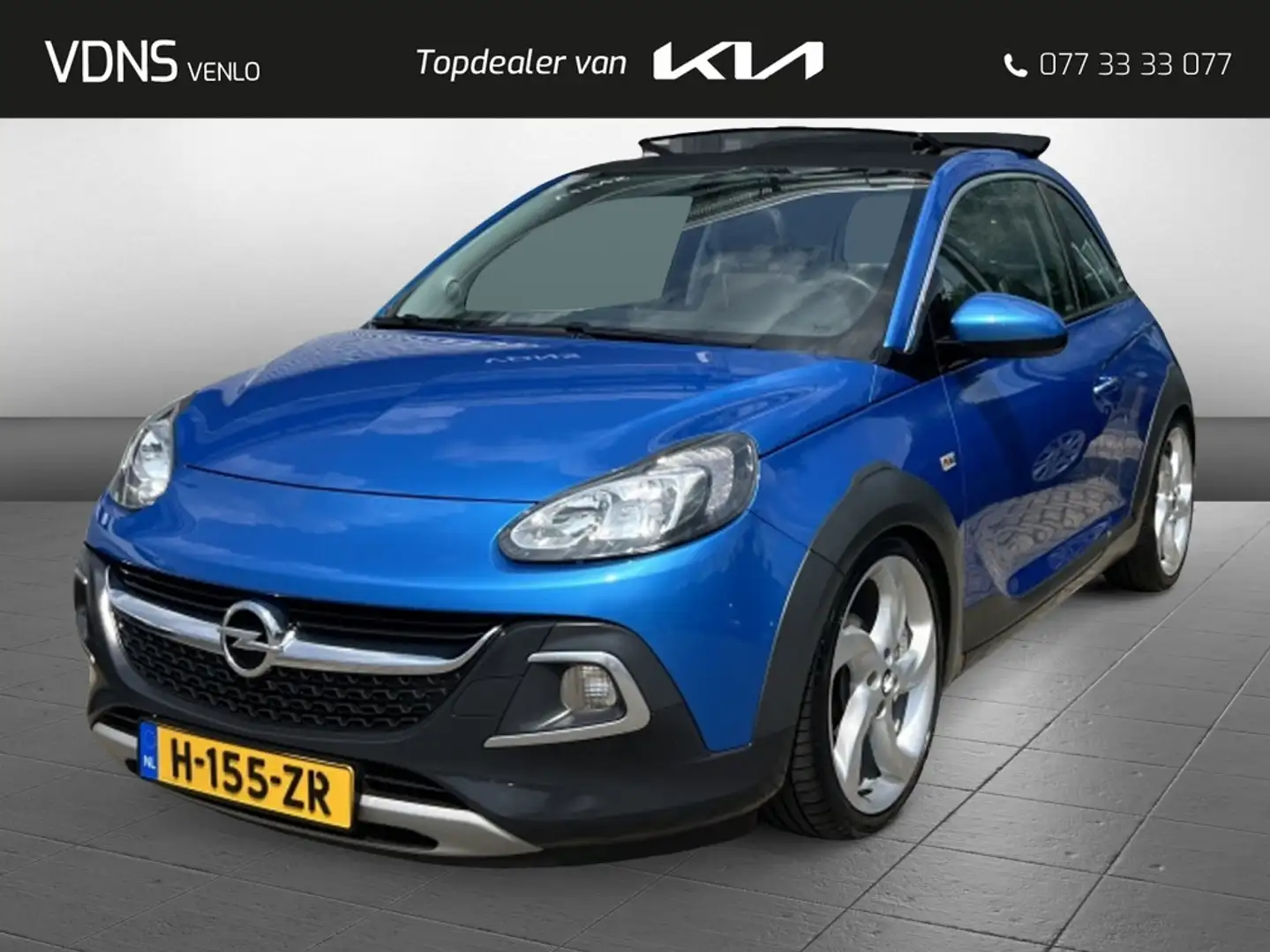 Opel Adam 1.0 Turbo Rocks Open Dak / Cruise Control / Stoelv Blauw - 1