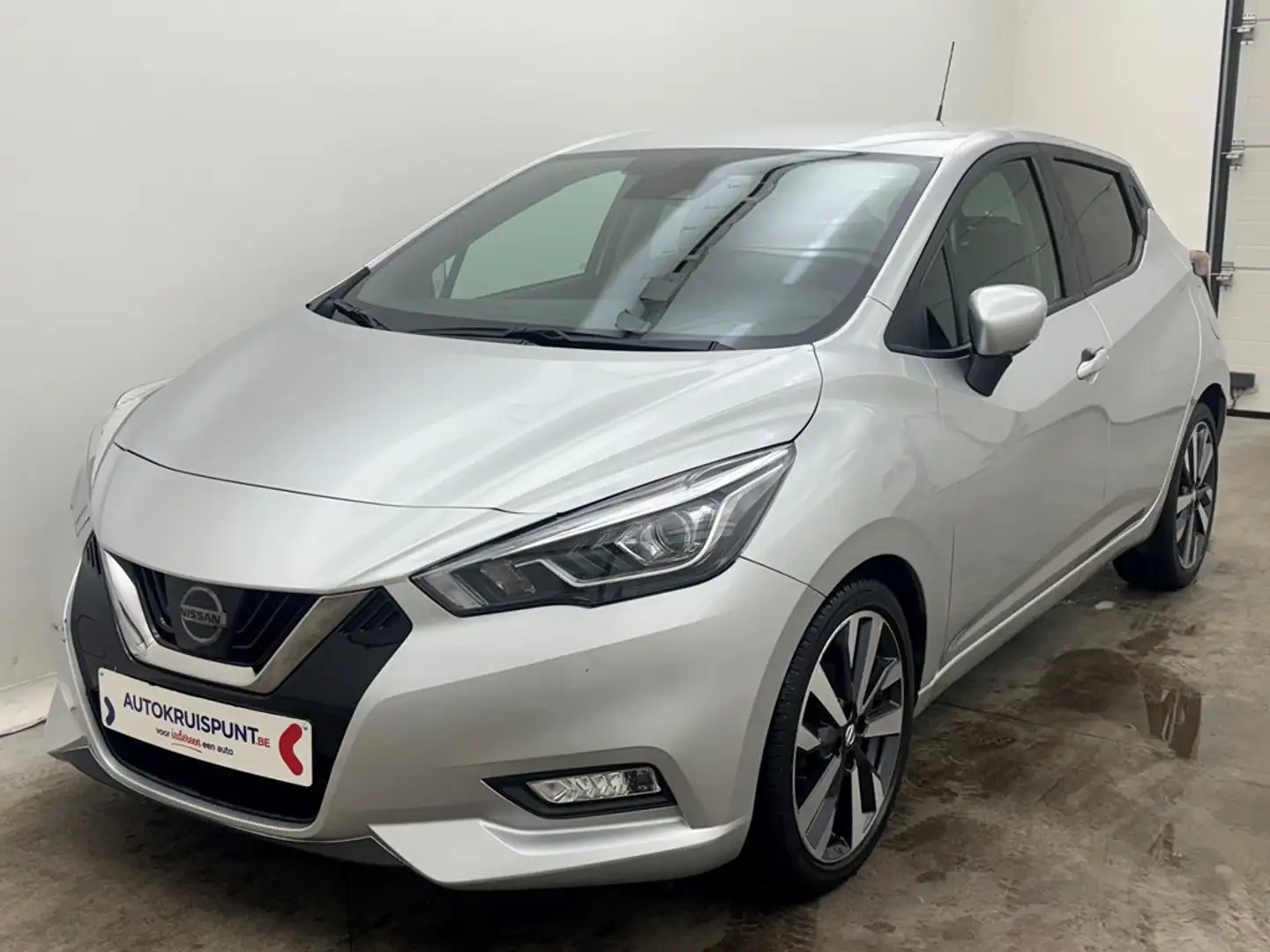 Nissan Micra 1.0IG-T N-Connecta GPS Calmera Verw.Zetels Dig.Air Argent - 1