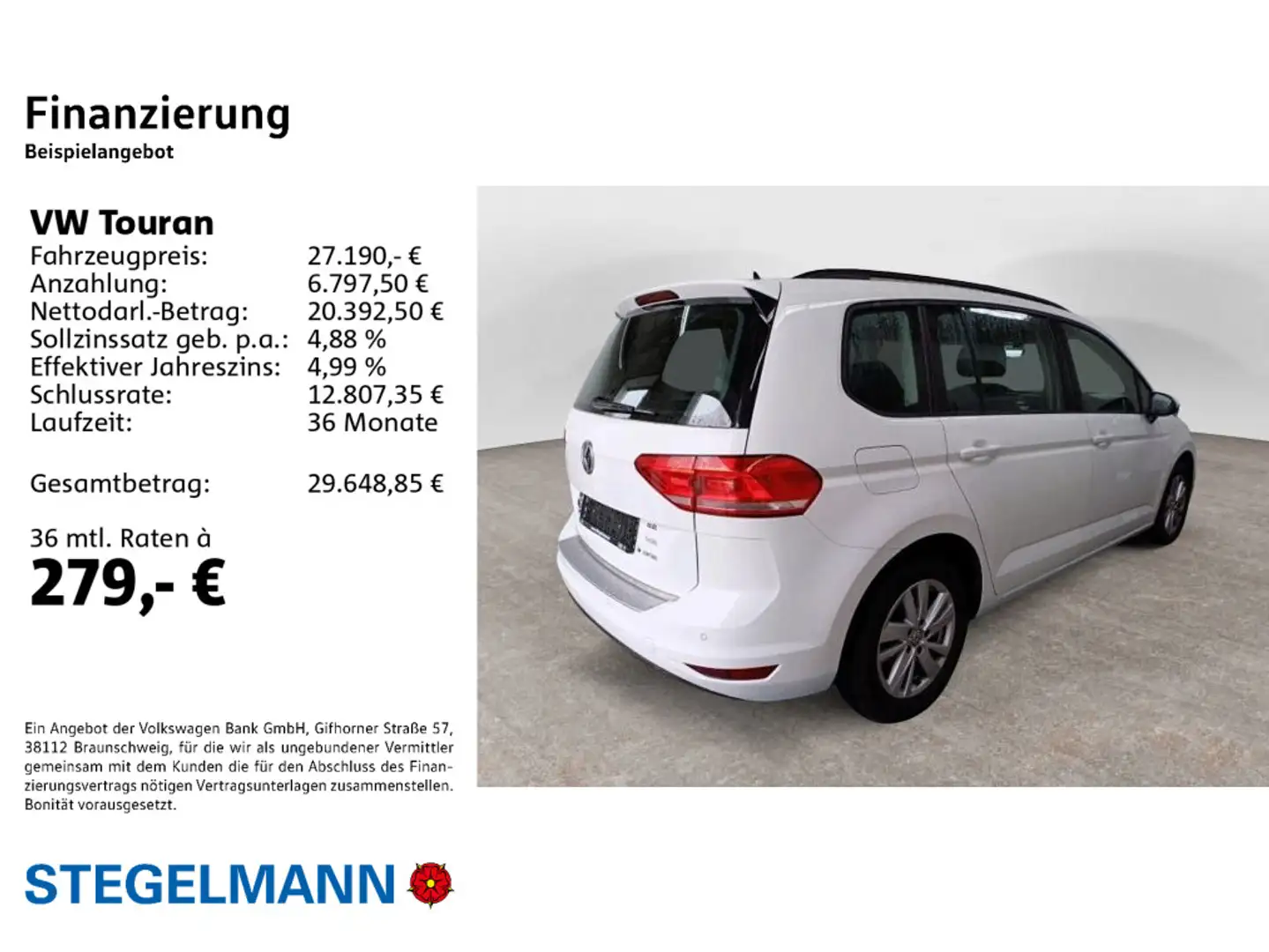 Volkswagen Touran 2.0 TDI DSG Comfortline *AHK*Kamera*Navi* Weiß - 2
