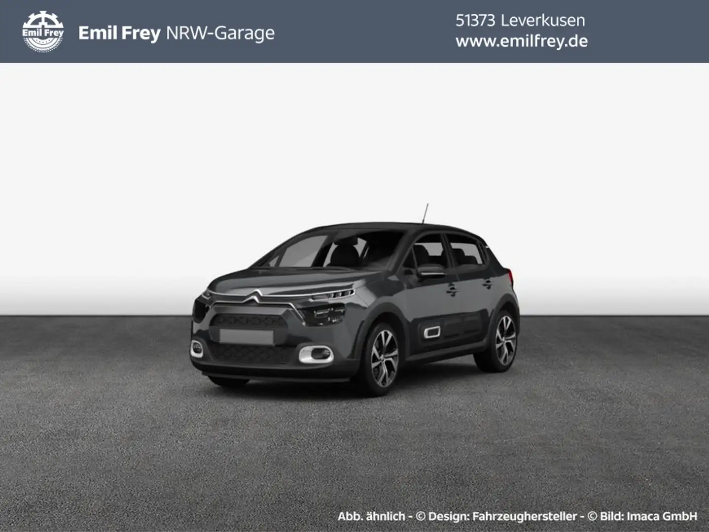 Citroen C3 110 S&S EAT6 SHINE AWR+KEYLESS+NAVI+SHZ Grau - 1