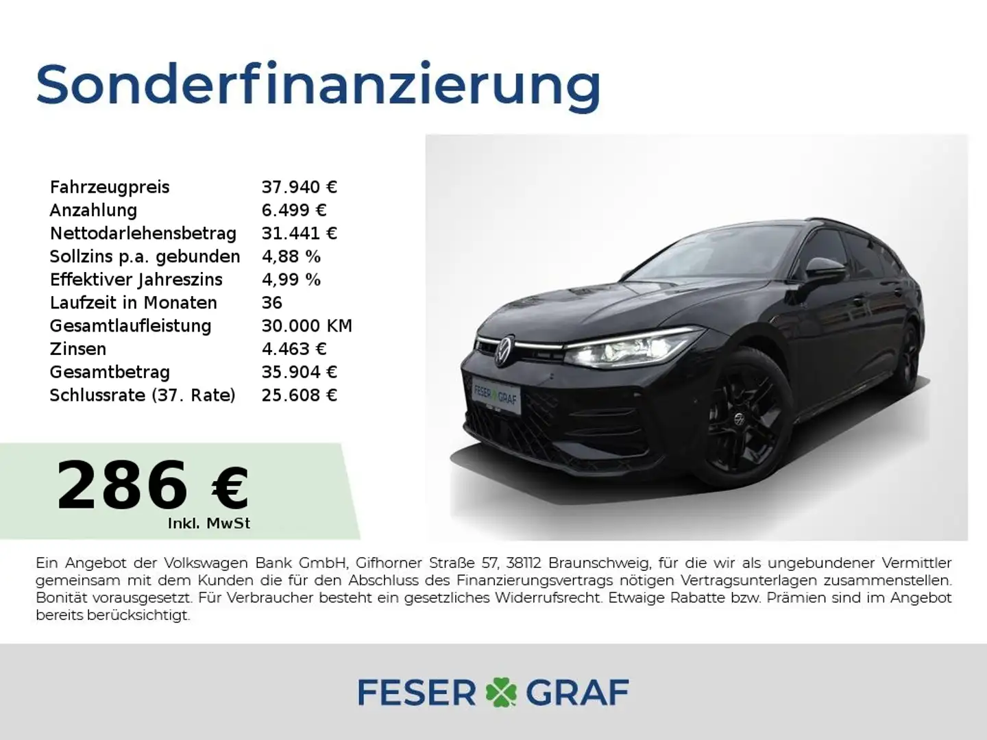 Volkswagen Passat Variant TDi DSG R-LINE BlackStyle IQLight Schwarz - 1
