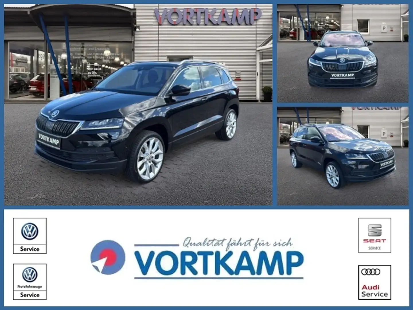 Skoda Karoq Clever 1.5 TSI DSG Pano/AHK/Kamera Schwarz - 1