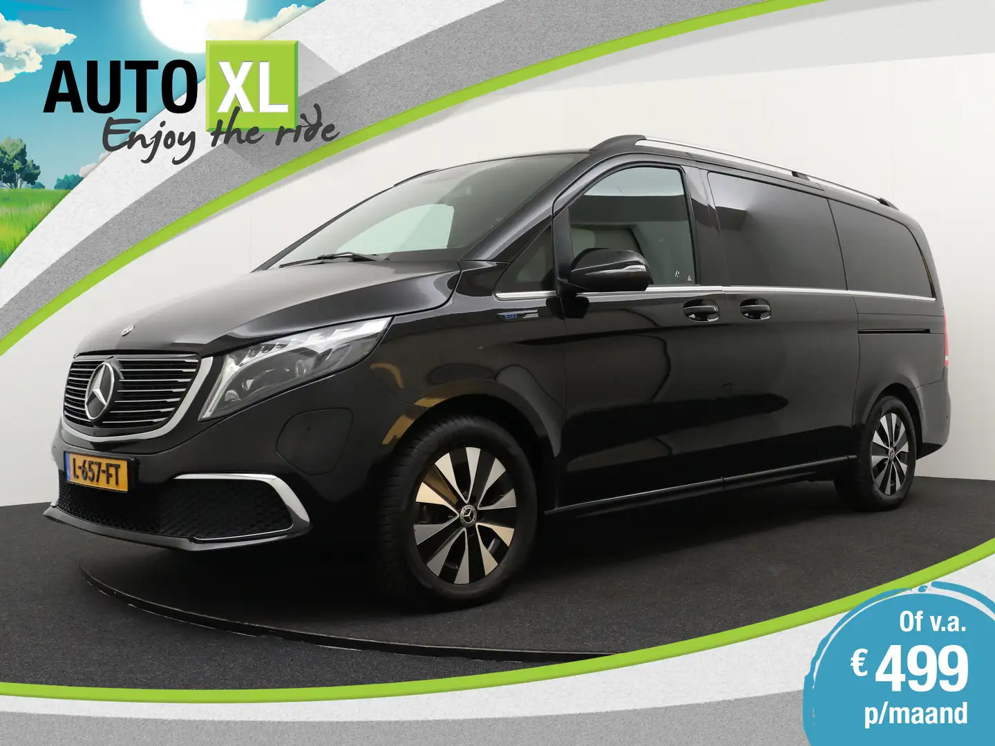 Mercedes-Benz EQV 300 L2 90 kWh 8-Pers Elek.Schuifdeuren Burmester 360*C Zwart - 1