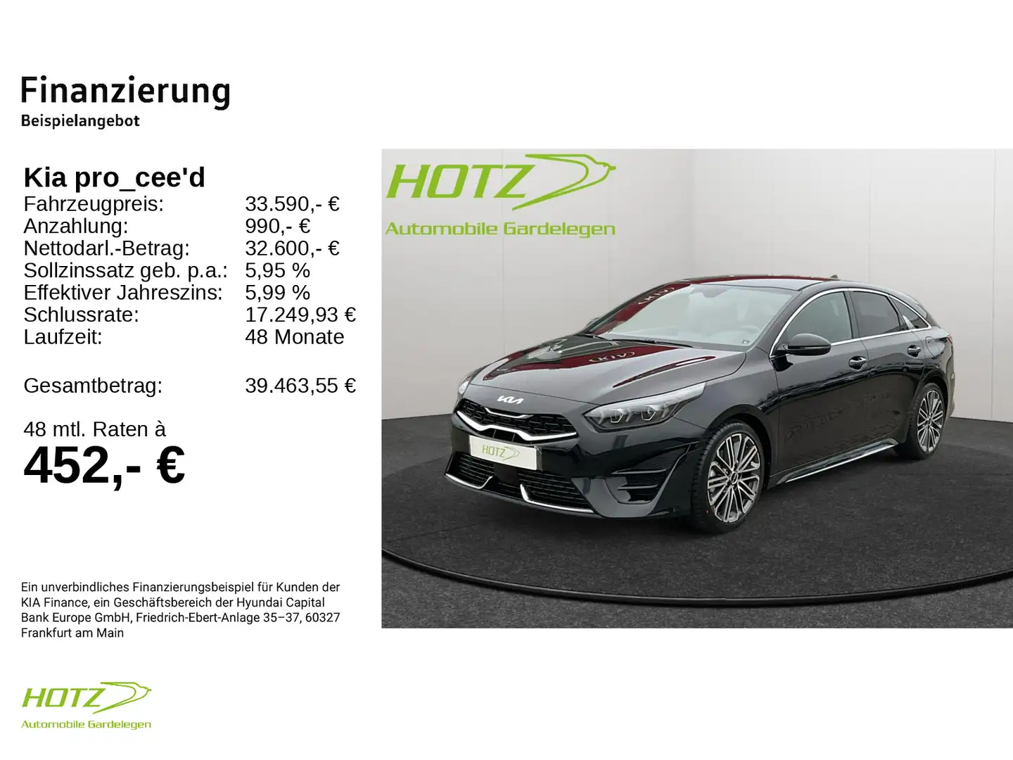 Kia ProCeed / pro_cee'd ProCeed 1.5T DCT7 GT-Line AHK Noir - 2