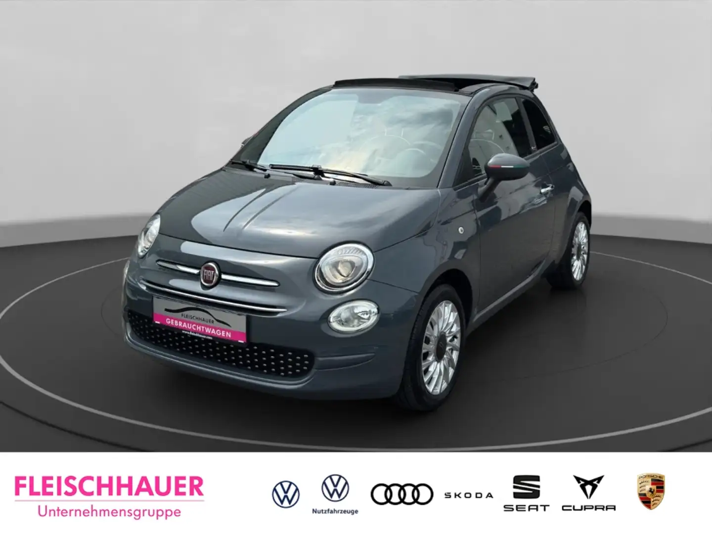 Fiat 500 Cabrio Lounge 1.0 CarPlay,Klima,Tempomat Grau - 1