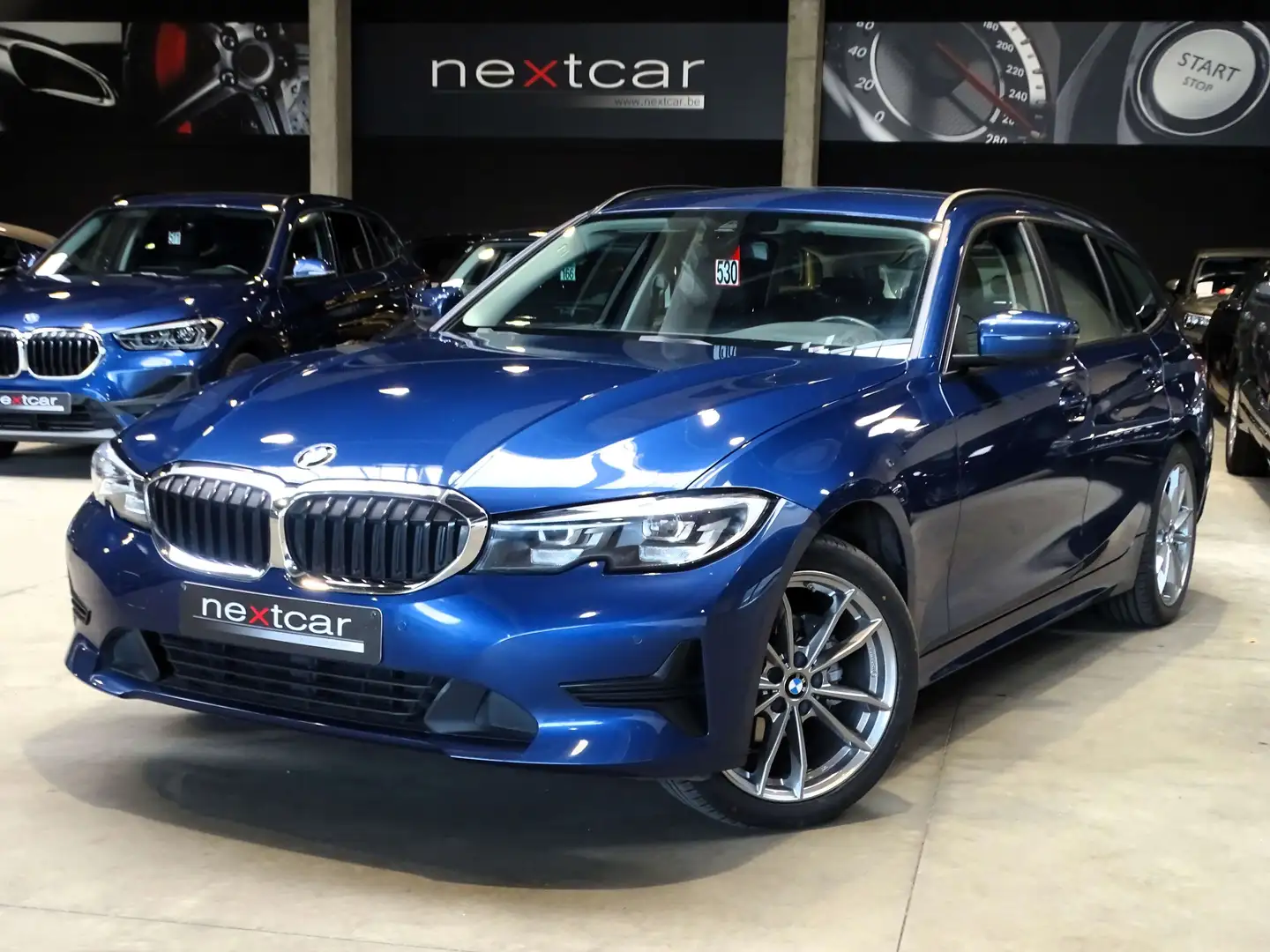 BMW 316 dA Touring G21 *LED-CUIR SPORT-NAVI-17\-PARKING* Bleu - 1