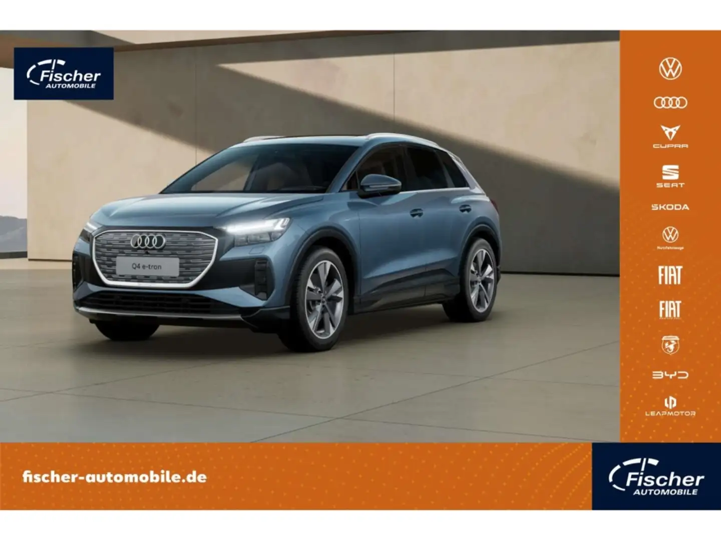 Audi Q4 e-tron 45 Advanced AHK/P-Dach/20''/HUD/W-Pumpe Blau - 1