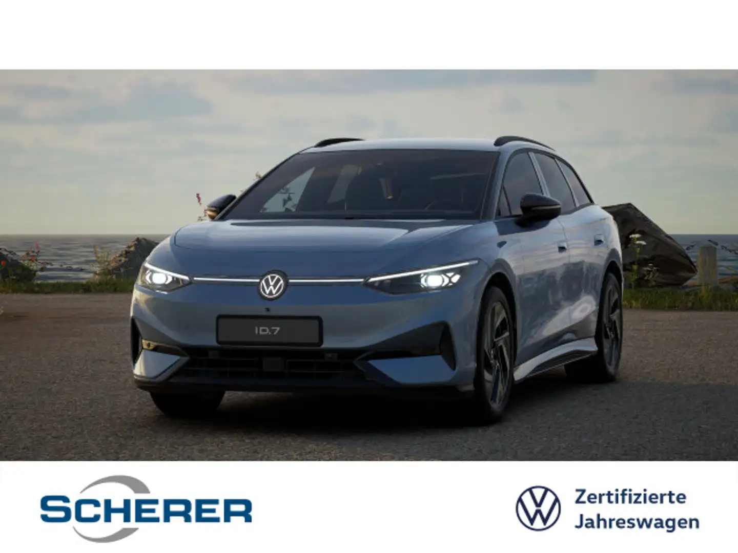 Volkswagen ID.7 Tourer Pro 82 kWh 5J Garantie 360° 20" ACC Blau - 1