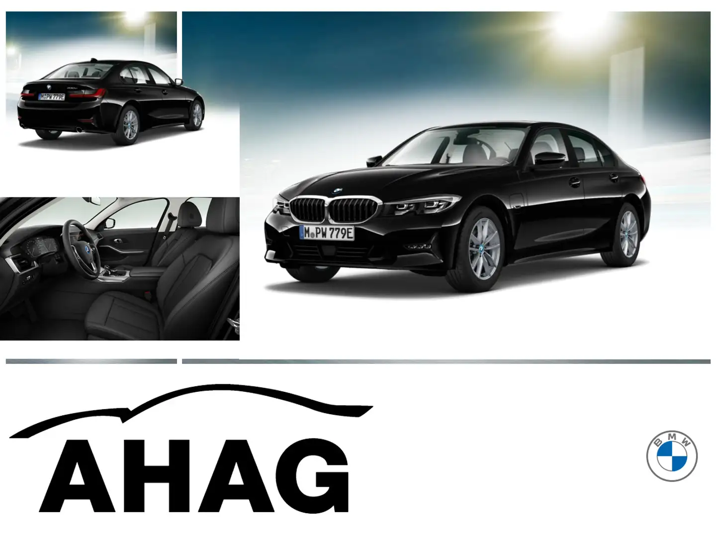 BMW 330 e Advantage Automatik Aut. Klimaaut. PDC HIFI Schwarz - 1