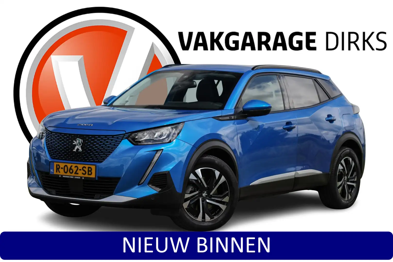 Peugeot e-2008 EV Allure Pack 50 kWh ✅ SOH 91% ✅ Carplay ✅ Camera Blauw - 1