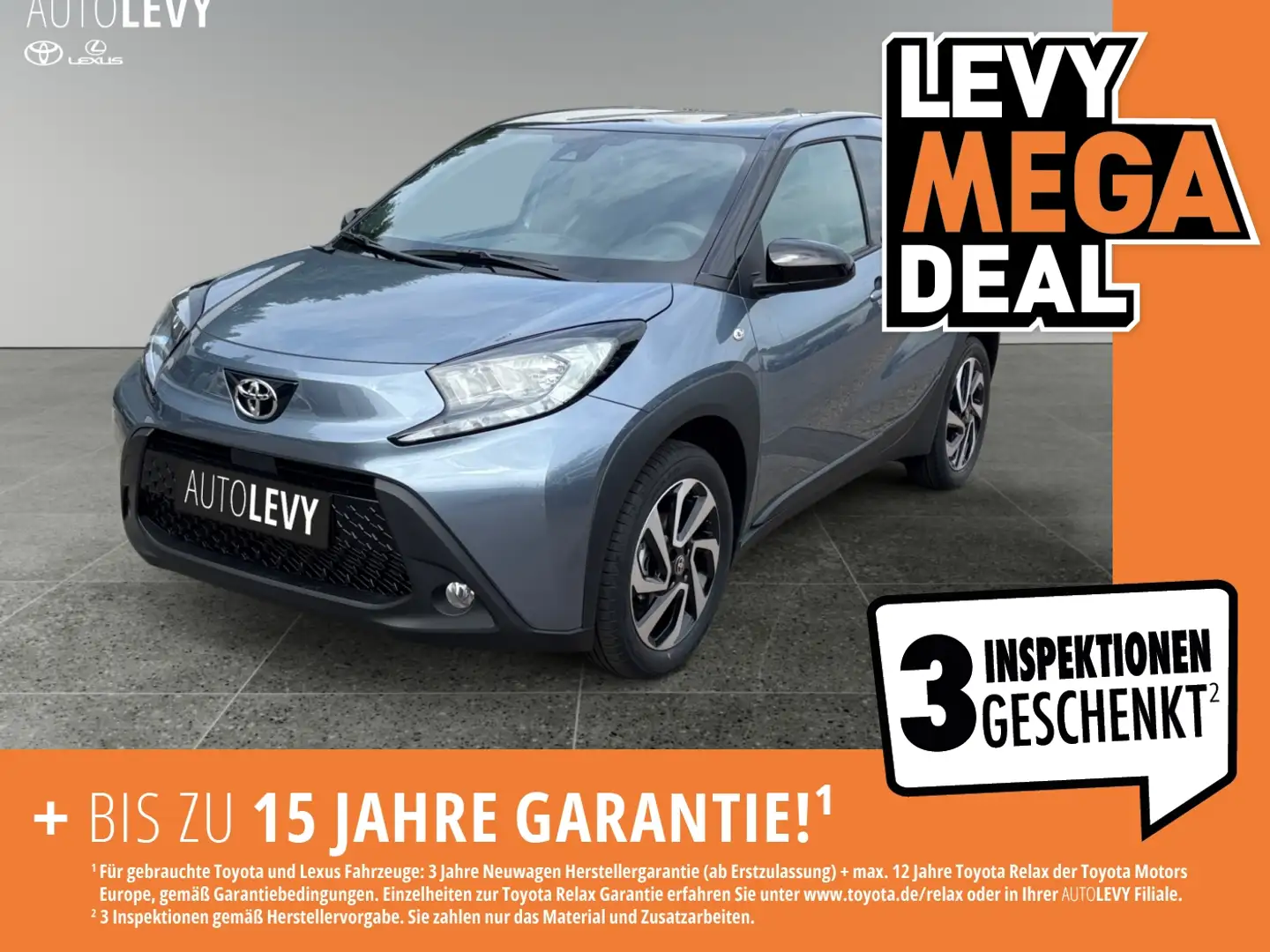 Toyota Aygo X 1.0 Teamplayer *SHZ*CARPLAY*AA*ALU* Grau - 1