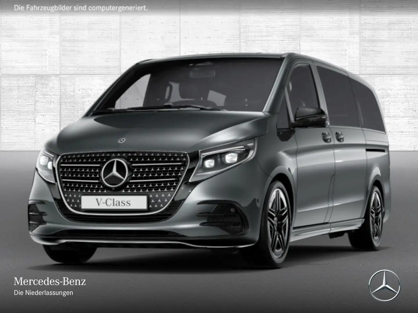 Mercedes-Benz V 300 d AVANTGARDE+AMG+9G+AHK+StandHZ+Klimaautom Grau - 2