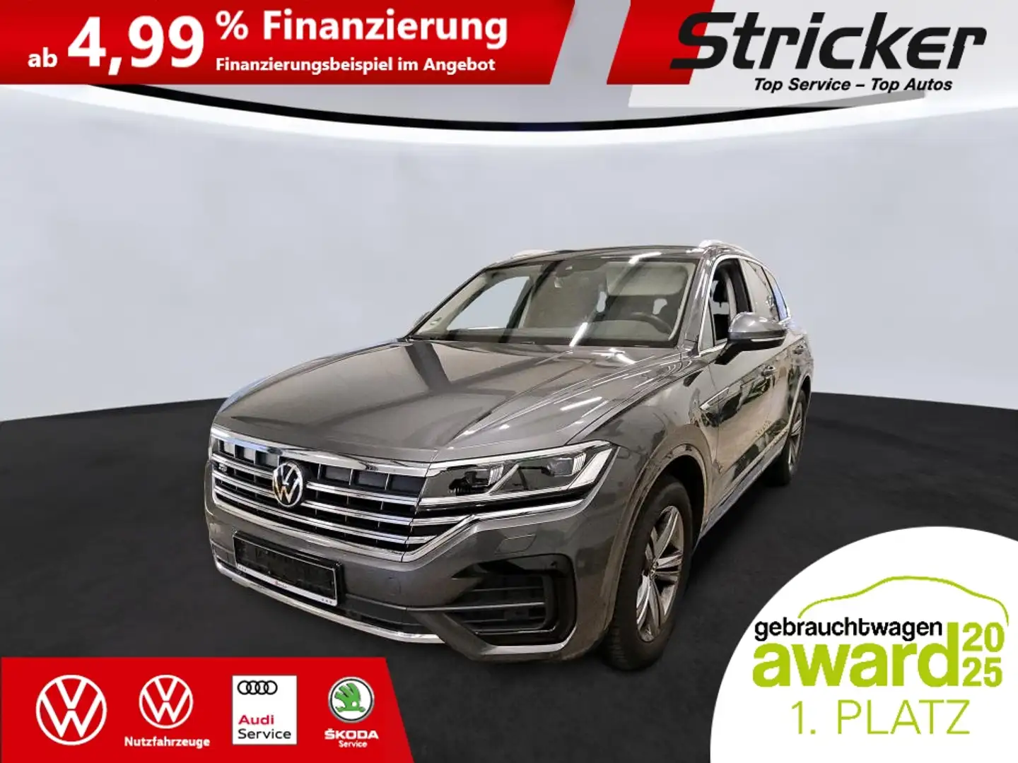 Volkswagen Touareg R-Line 3.0TDI 4M 558,-ohne Anzahlung Navi ACC Grau - 2