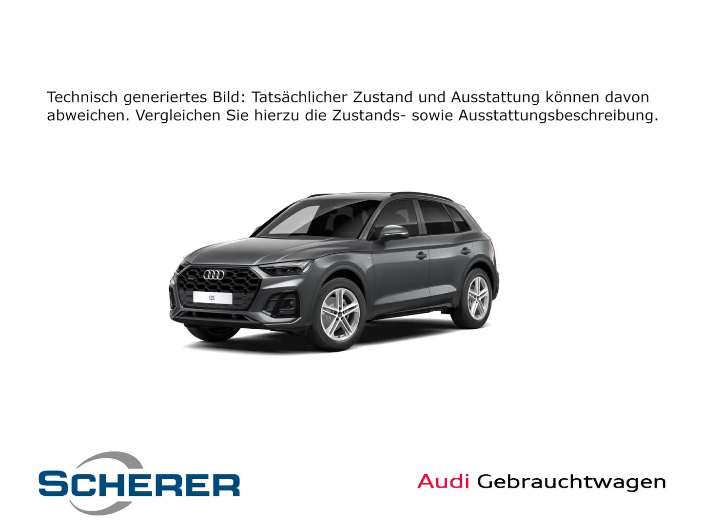 Audi Q5 40 TDI qu. S Tronic Led,Pano,S-Line Grau - 1