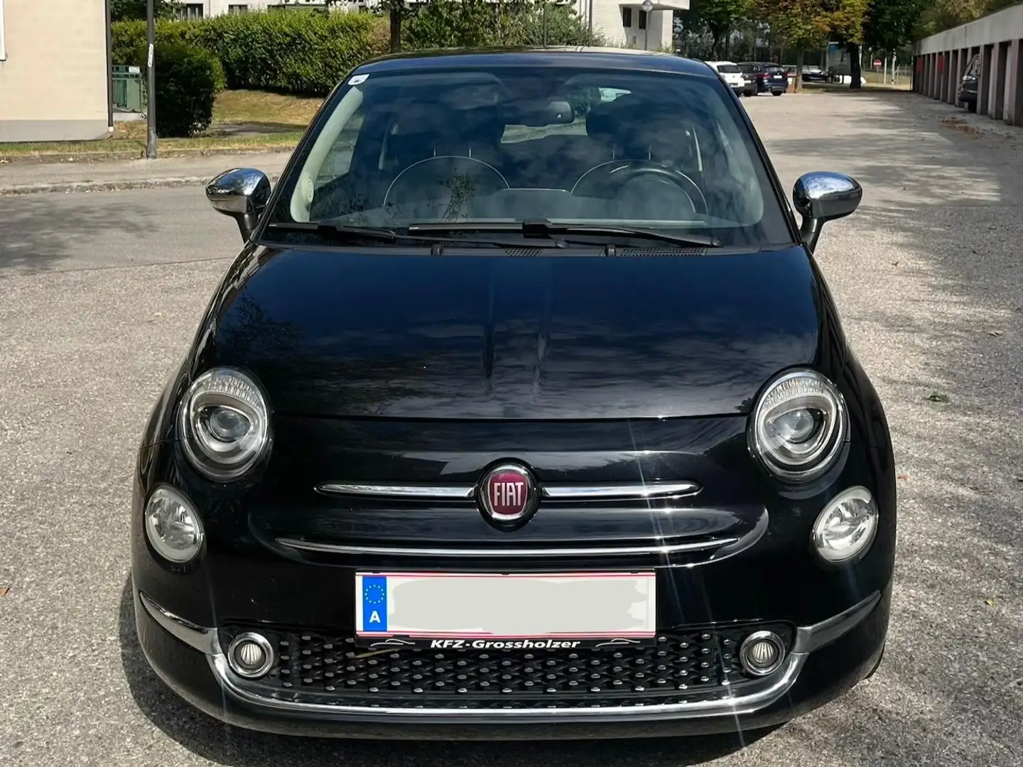 Fiat 500 1.2 Lounge – Panoramadach, Alufelgen, Servicegepflegt, Top Zustand Schwarz - 1