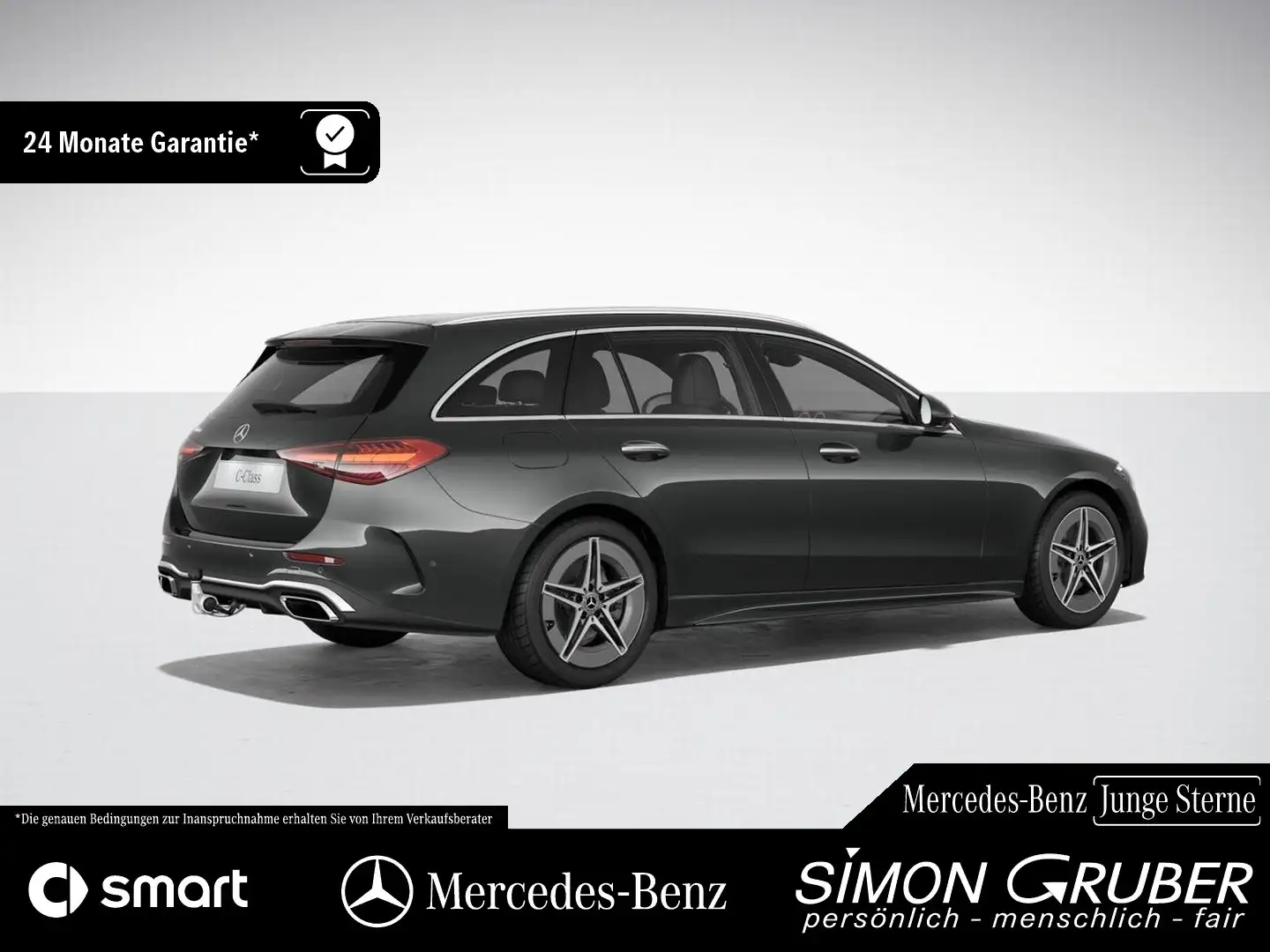 Mercedes-Benz C 300 Td AMG Pano AHK HUD Digi 360° Burm Distr Grau - 2