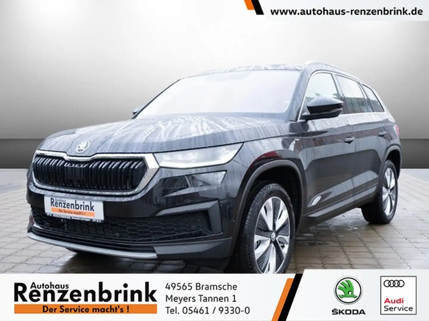 Skoda Kodiaq 2.0 TDI Style 4x4 DSG MATRIX+AHK+360° Schwarz - 1