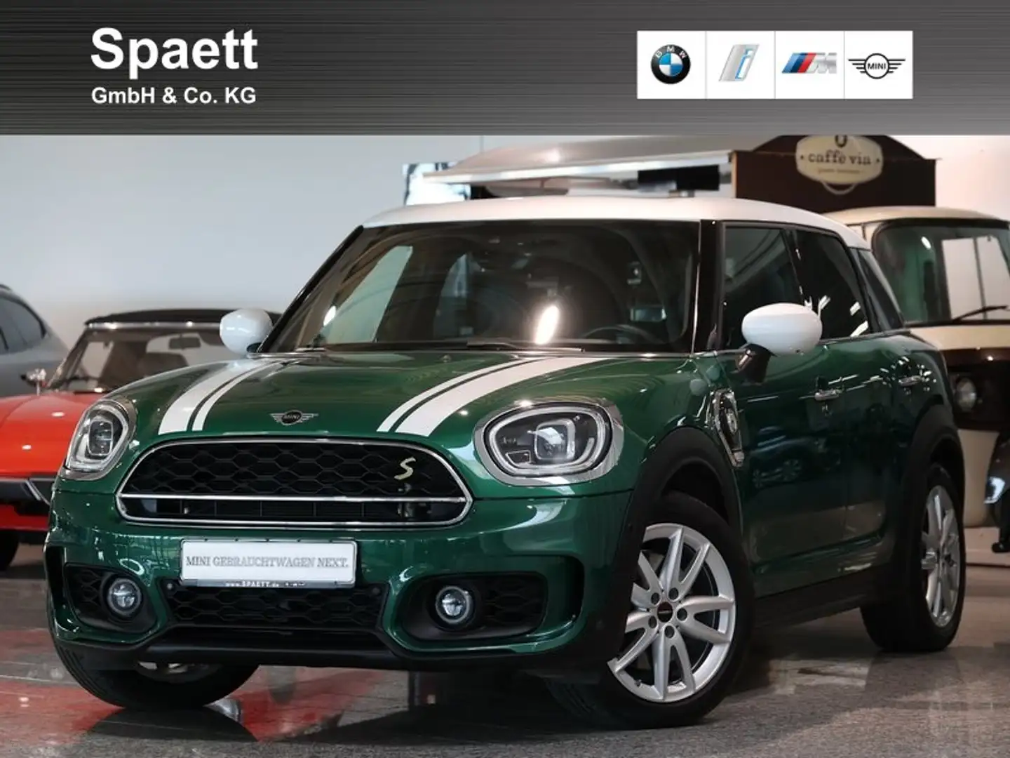 MINI Cooper SE Countryman Cooper SE ALL4 JCW Trim RFK Pano. HarmKar Memo. Grün - 1