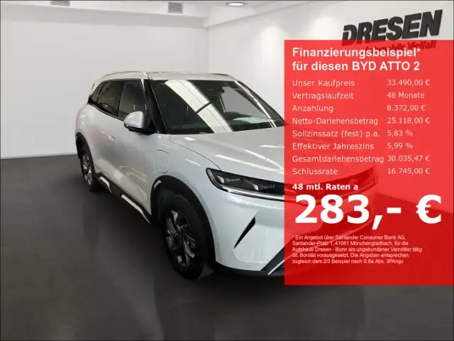 BYD Atto 2 Comfort/Panorama/Rückfahrkamera/LED/Elektrische He