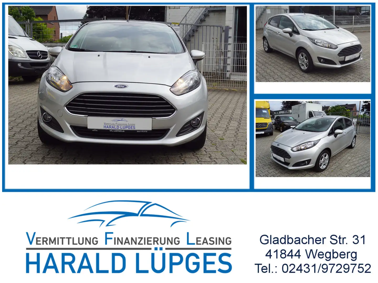 Ford Fiesta Sync Edition, 4-Türig, Klima, Euro 5 Plateado - 1