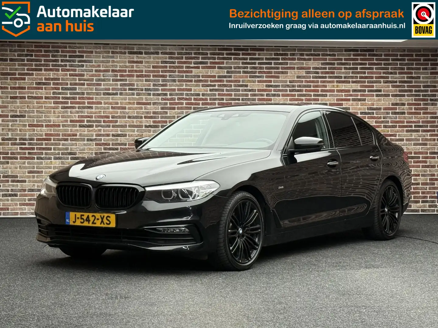 BMW 530 5-serie 530i Sportline High Executive Sfeer|Camera Zwart - 1