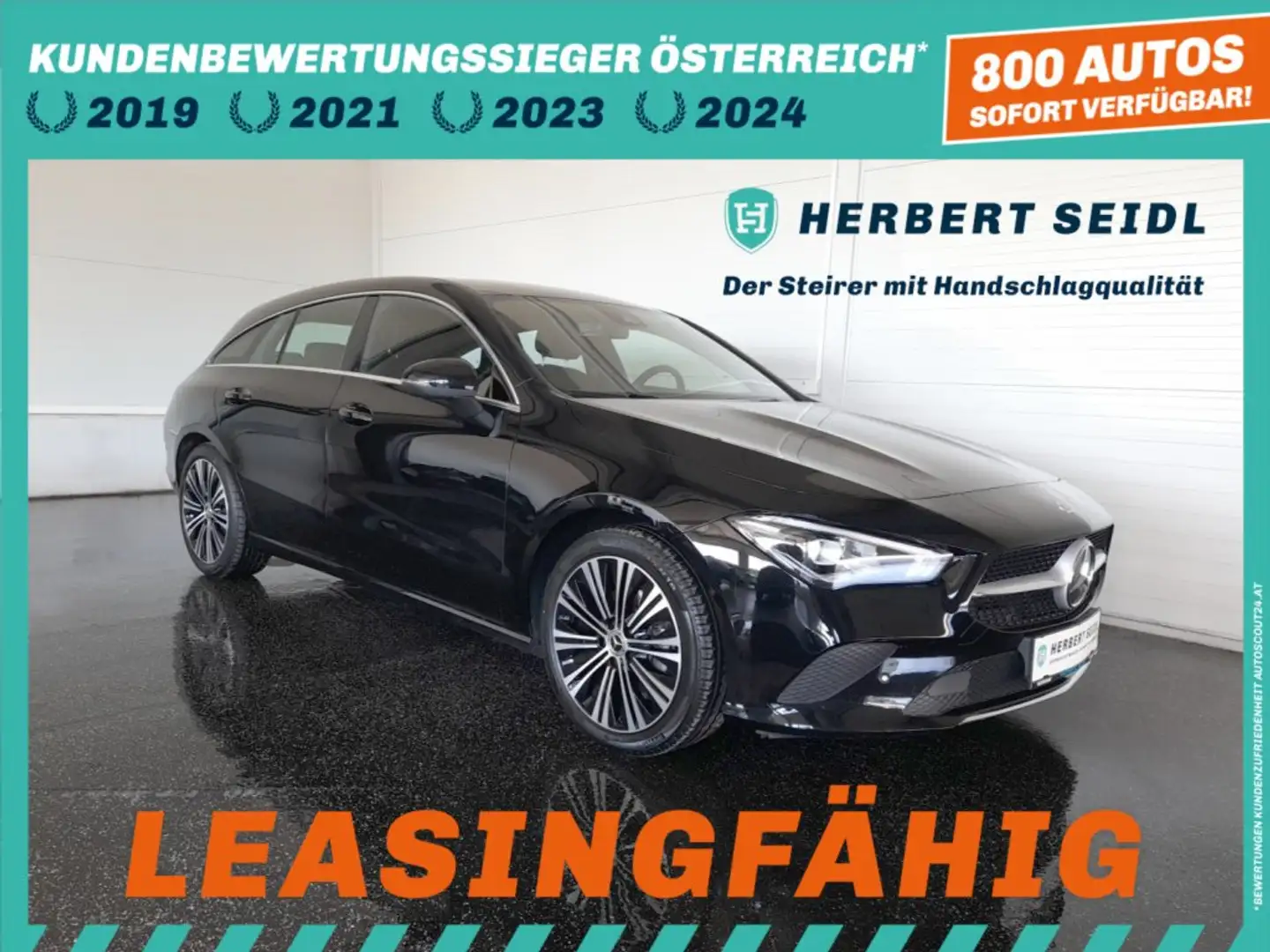 Mercedes-Benz CLA 200 CLA SB 200 d 4x4 Aut. *VOLL LED / NAVI / VIRTUELL / KAMERA / SPURHALTE & TOTWINKELASSIST / E-KLAPPE* Schwarz - 1