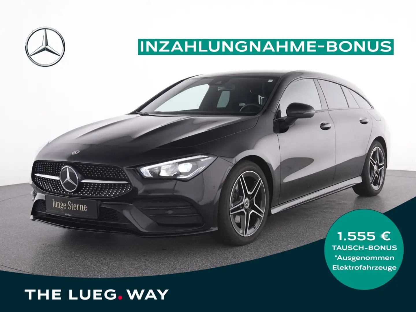 Mercedes-Benz CLA 200 SB AMG+MBUX+LED+Sound+Night+Totw+RFK+PTS Noir - 1