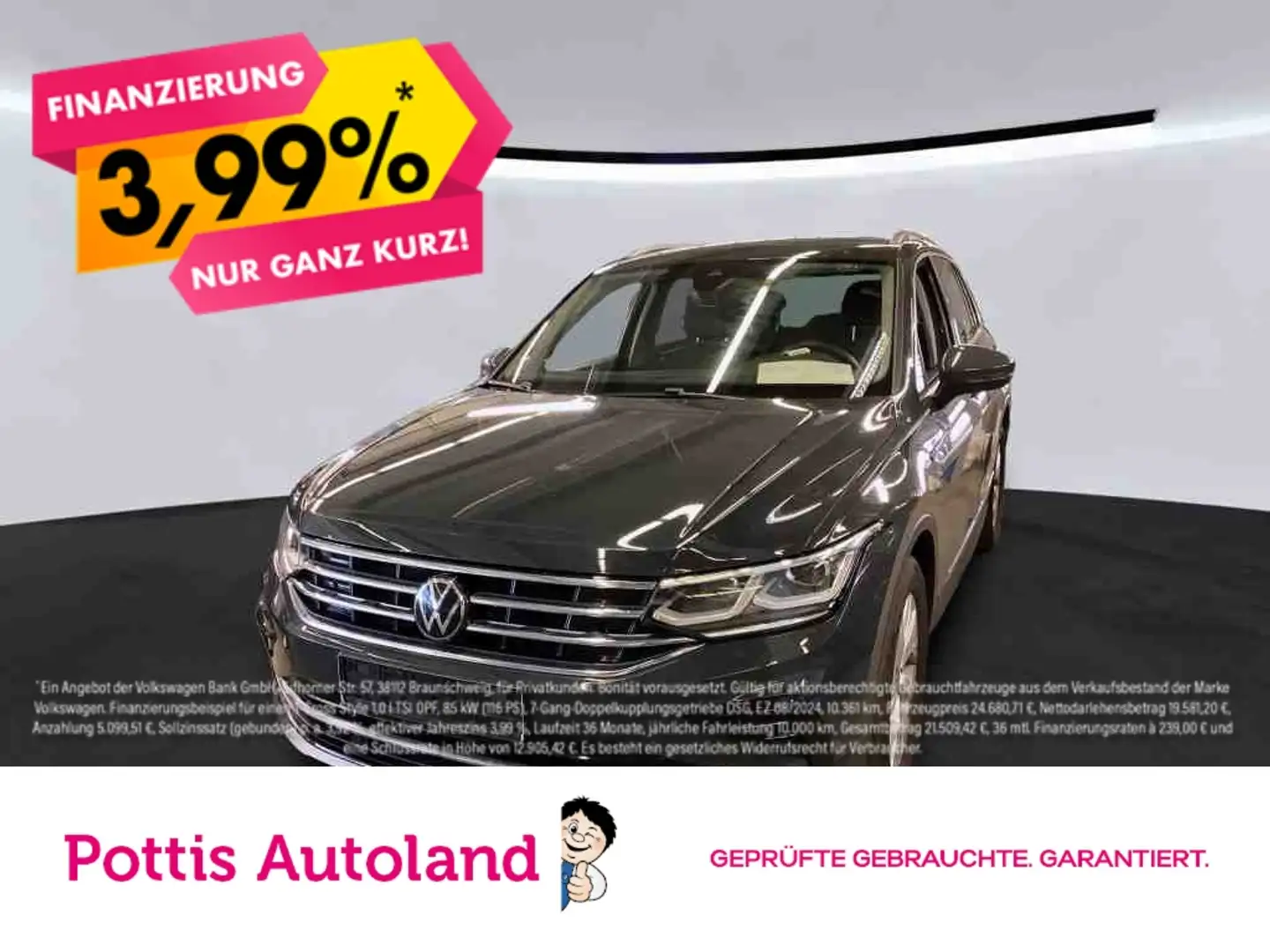 Volkswagen Tiguan 2.0 TDI DSG ELEGANCE KAMERA IQ.LIGHT PDC NAVI Grau - 1