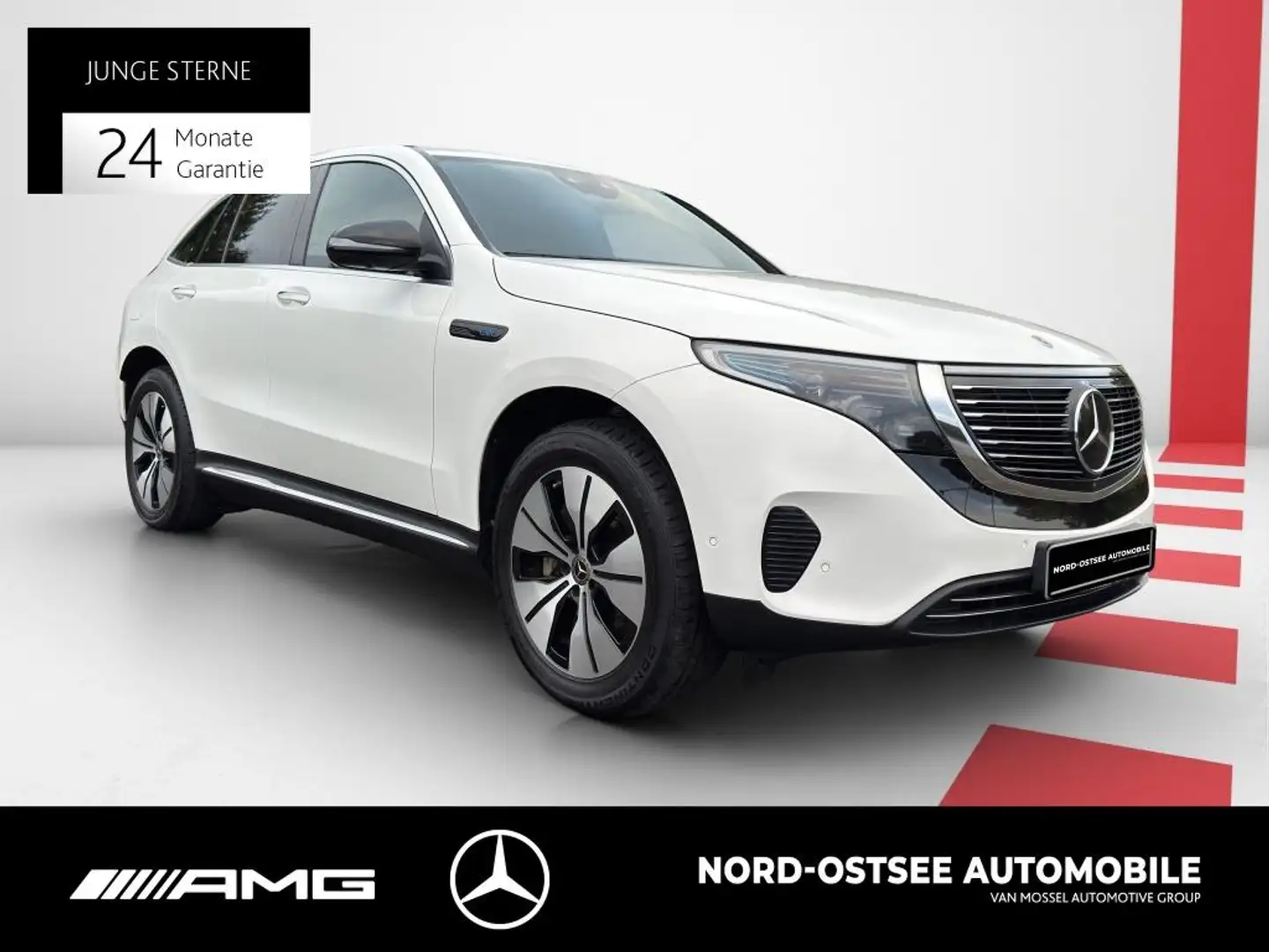 Mercedes-Benz EQC 400 4M  AHK DISTRONIC MULTIBEAM 360° HUD Weiß - 2