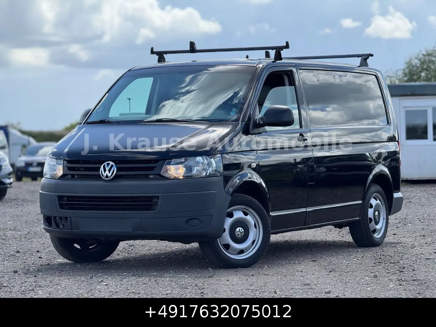 Volkswagen T5 Transporter 2.0TDI Kasten Kombi Klima AHK Negro - 1