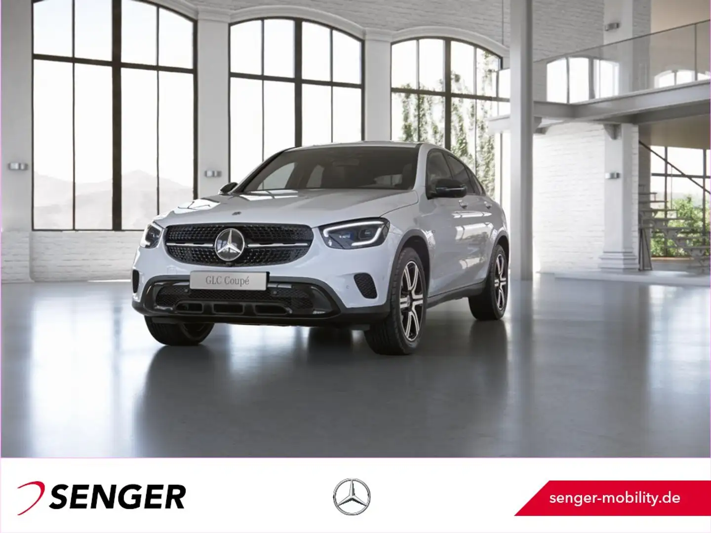 Mercedes-Benz GLC 300 e 4M Coupé Distronic Multibeam AHK 360°K Weiß - 1