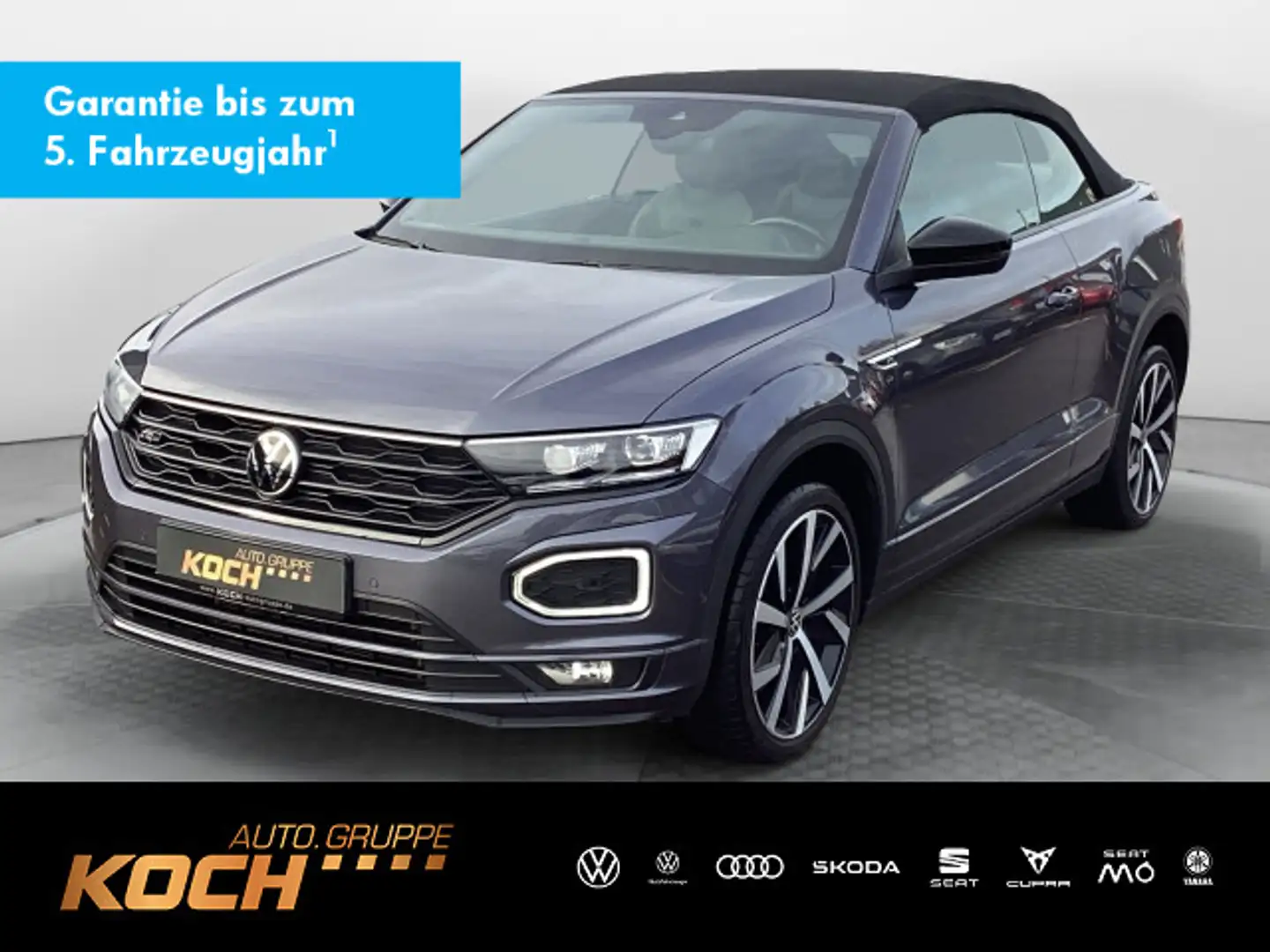 Volkswagen T-Roc 1.5TSI R-Line DSG AHK LED Navi K Grau - 1