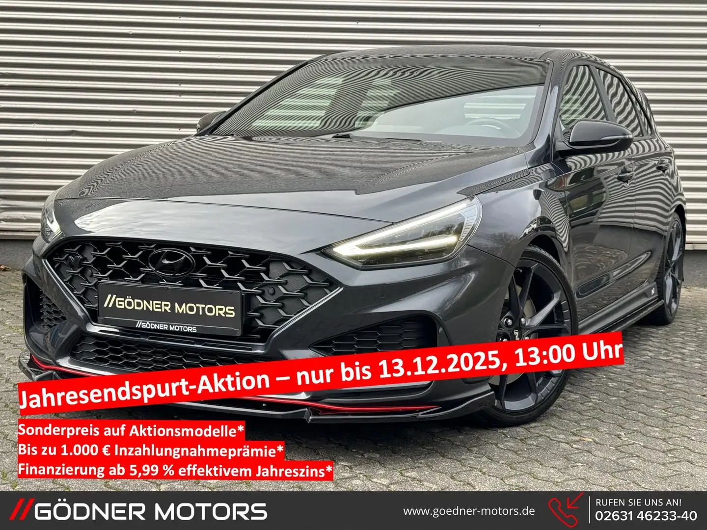 Hyundai i30 N 2.0 T-GDI Performance 2.HAND/DE-FHZ/SCHALEN/F... Gris - 1