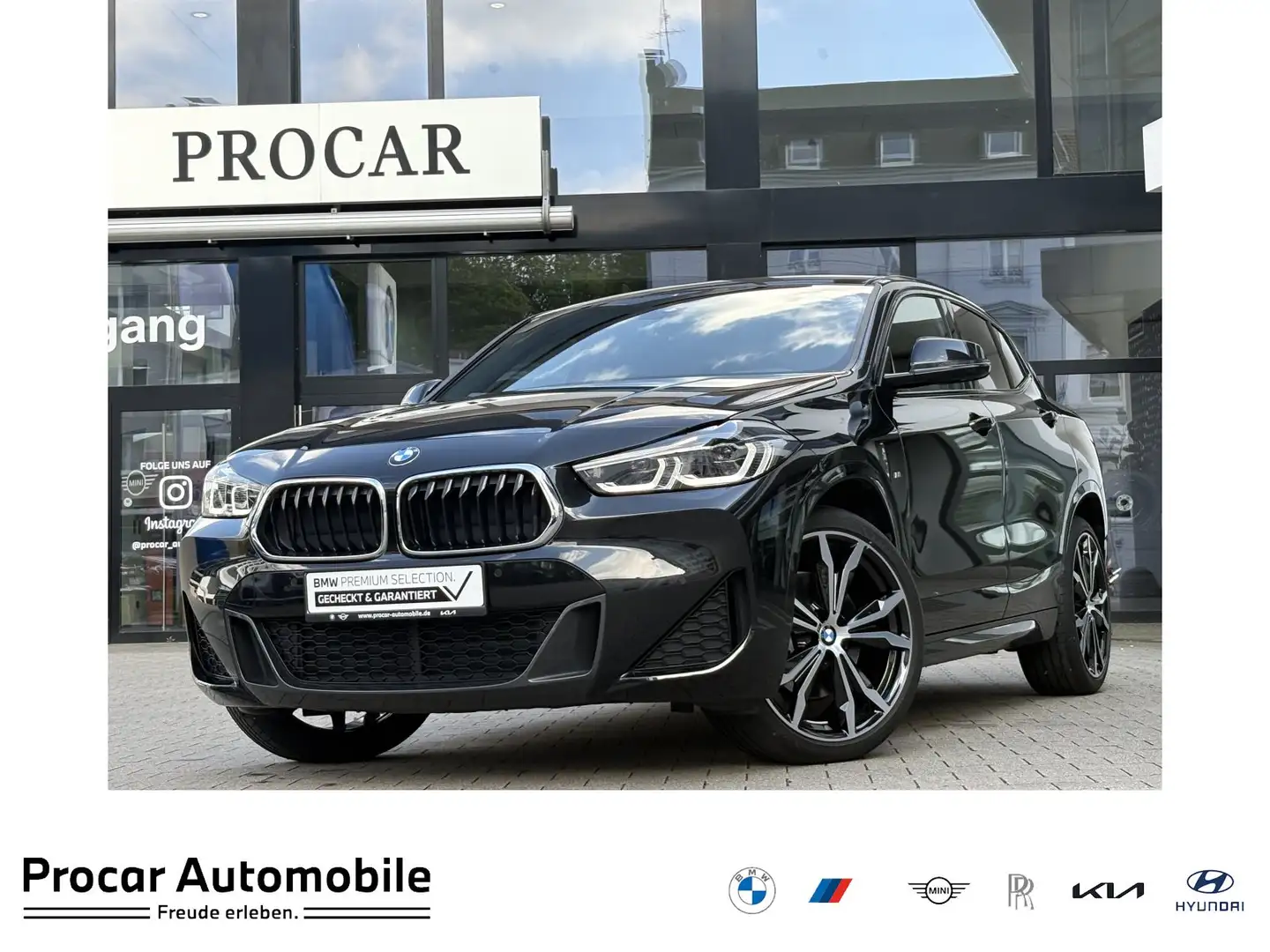 BMW X2 sDrive20i M Sport AdapLED DA PD RFK HuD HiFi Schwarz - 1