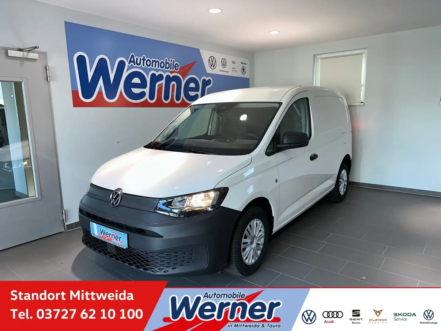 Volkswagen Caddy Cargo 2.0TDI App-Navi GRA Weiß - 1