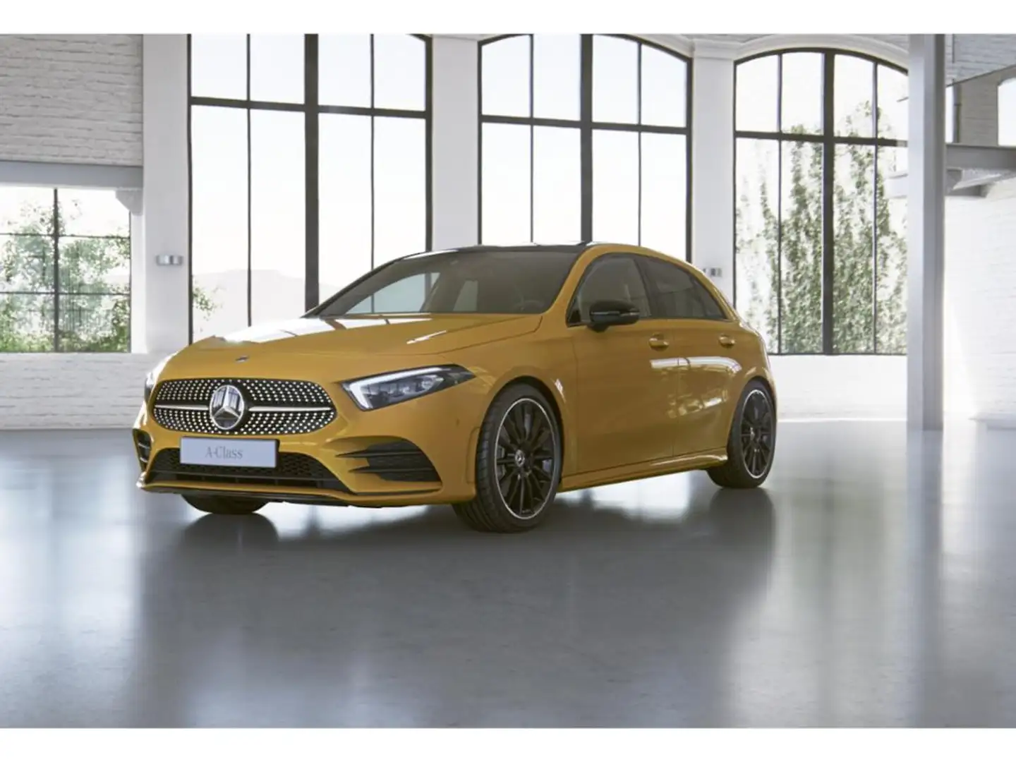 Mercedes-Benz A 250 e AMG-Line+Night+Pano+AHK+MULTIBEAM+Navi-P Gelb - 2