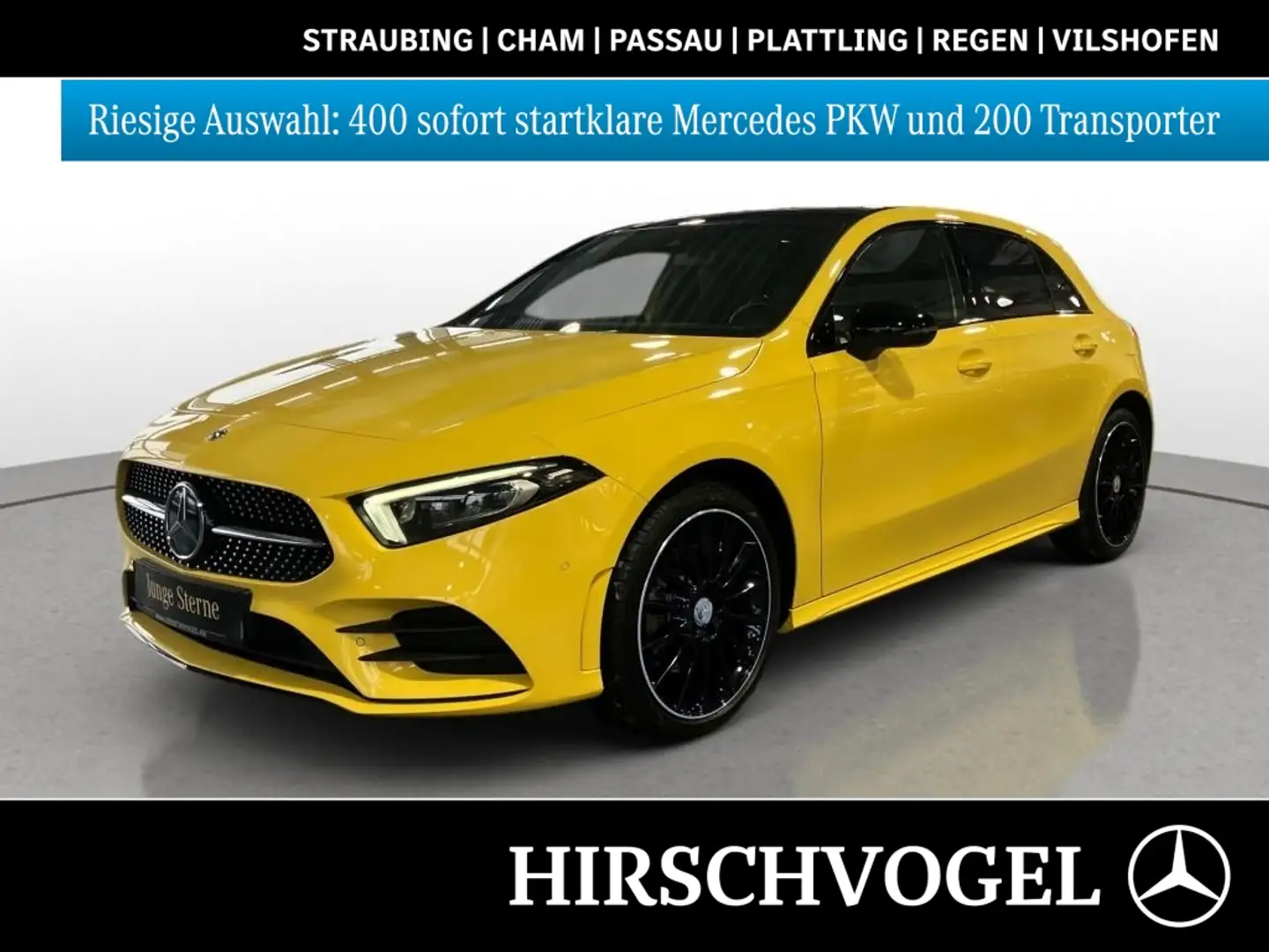 Mercedes-Benz A 250 e AMG-Line+Night+Pano+AHK+MULTIBEAM+Navi-P Gelb - 1
