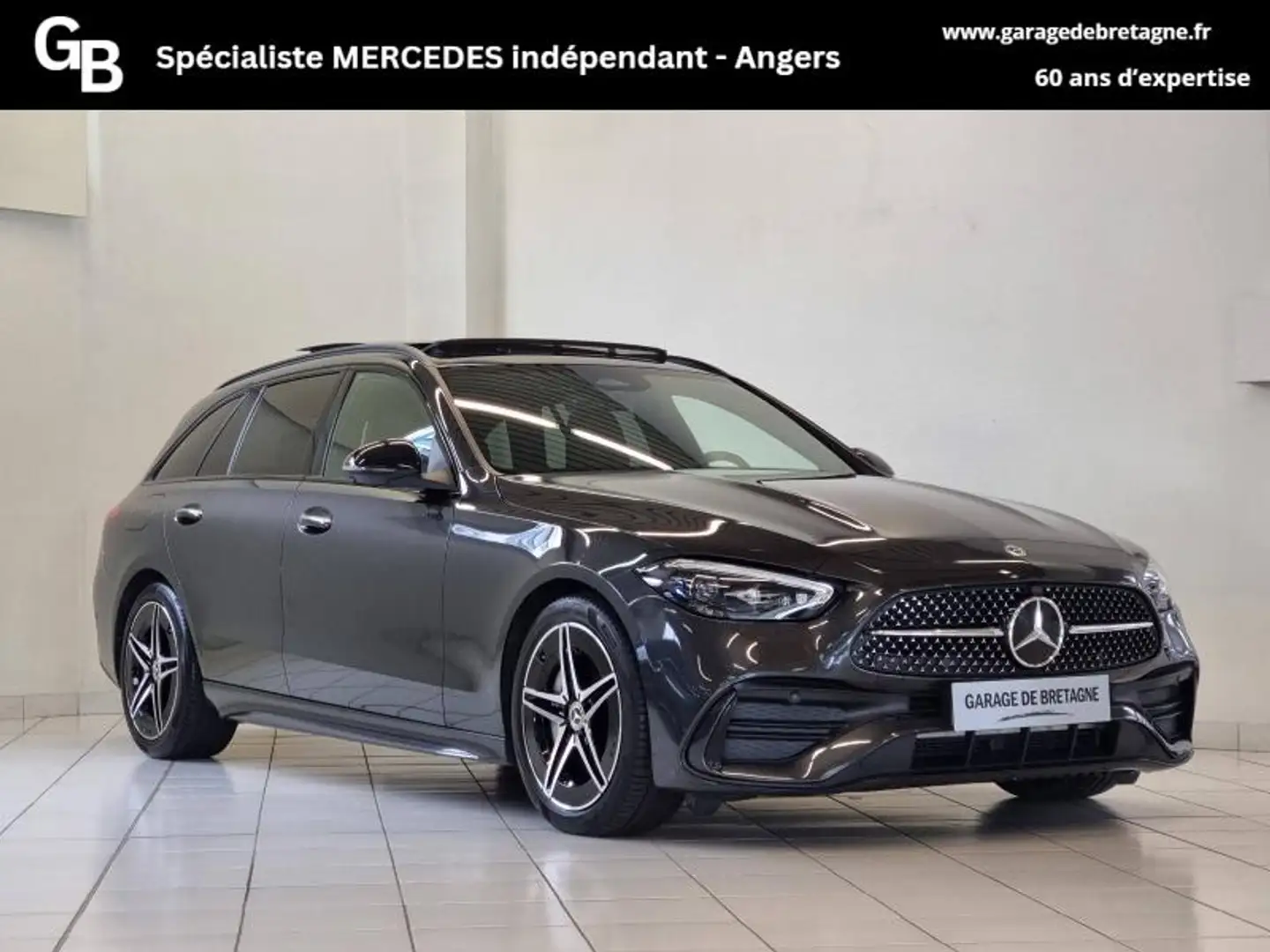 Mercedes-Benz C 200 200 204ch AMG Line Gris - 1
