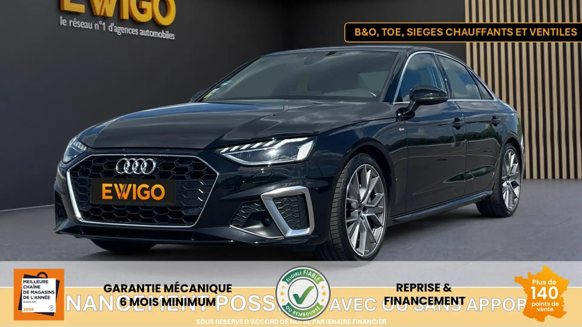 Audi A4 2.0 40 TDI 204 S-LINE S-TRONIC BVA - FULL EQUIPEE - 1