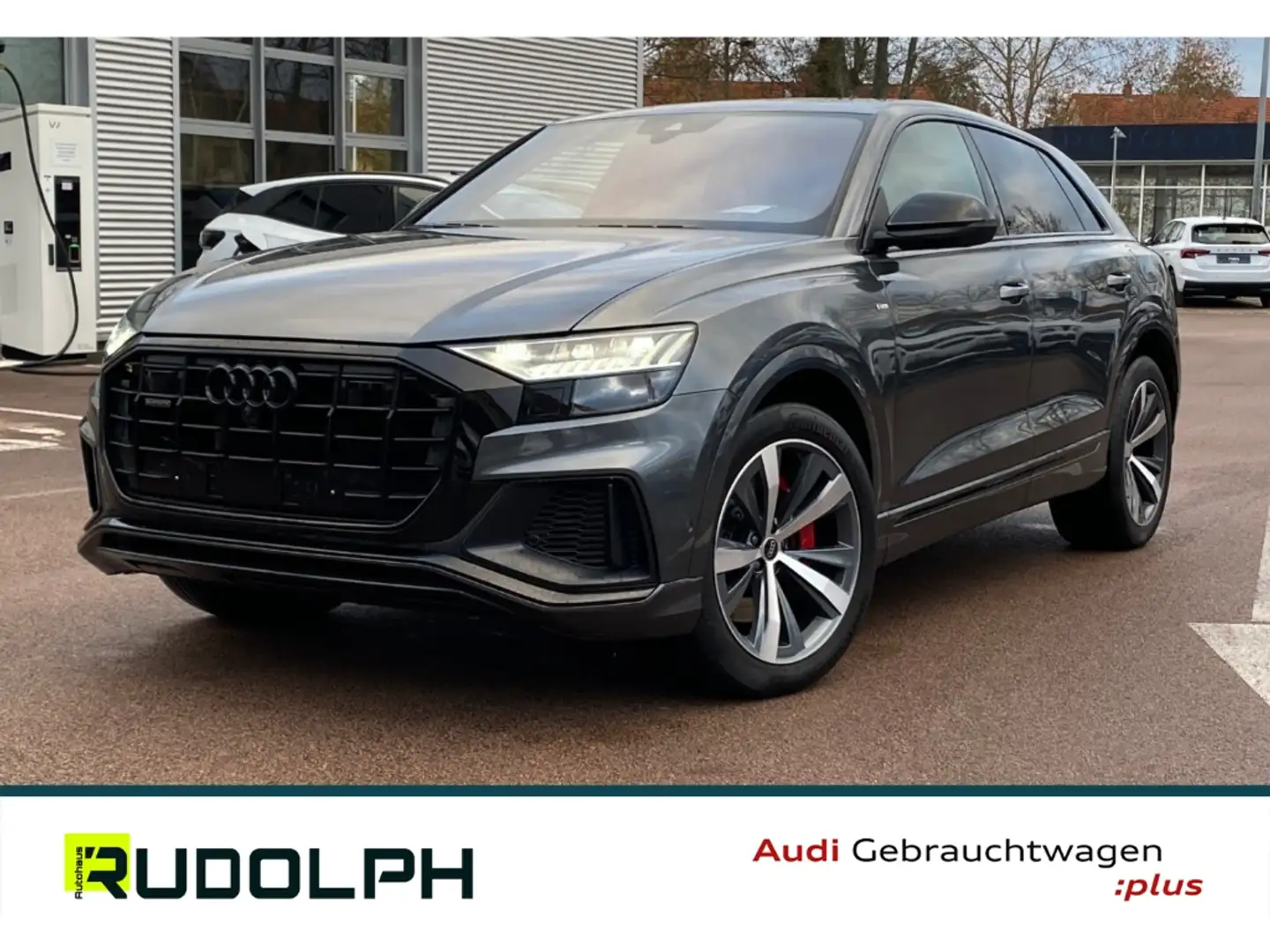 Audi Q8 60 TFSI e qu. HD MATRIX Luft 360 B&O Nachtsicht Grau - 1