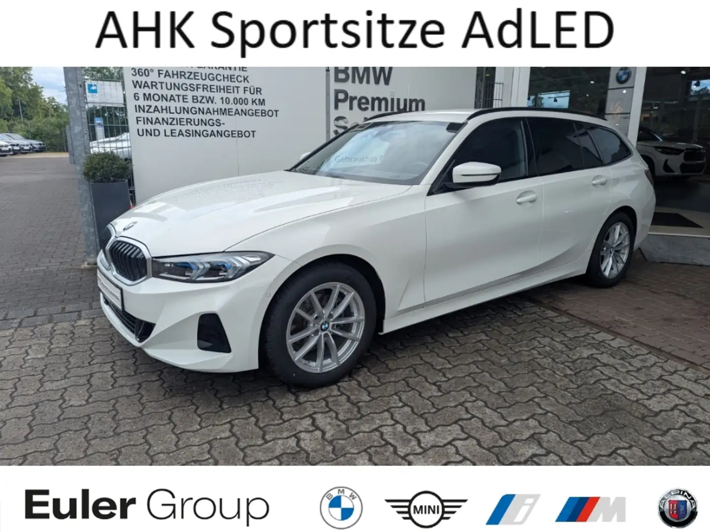 BMW 318 d AHK Sportsitze AdLED ParkAss Hifi El.Heckklappe Weiß - 1