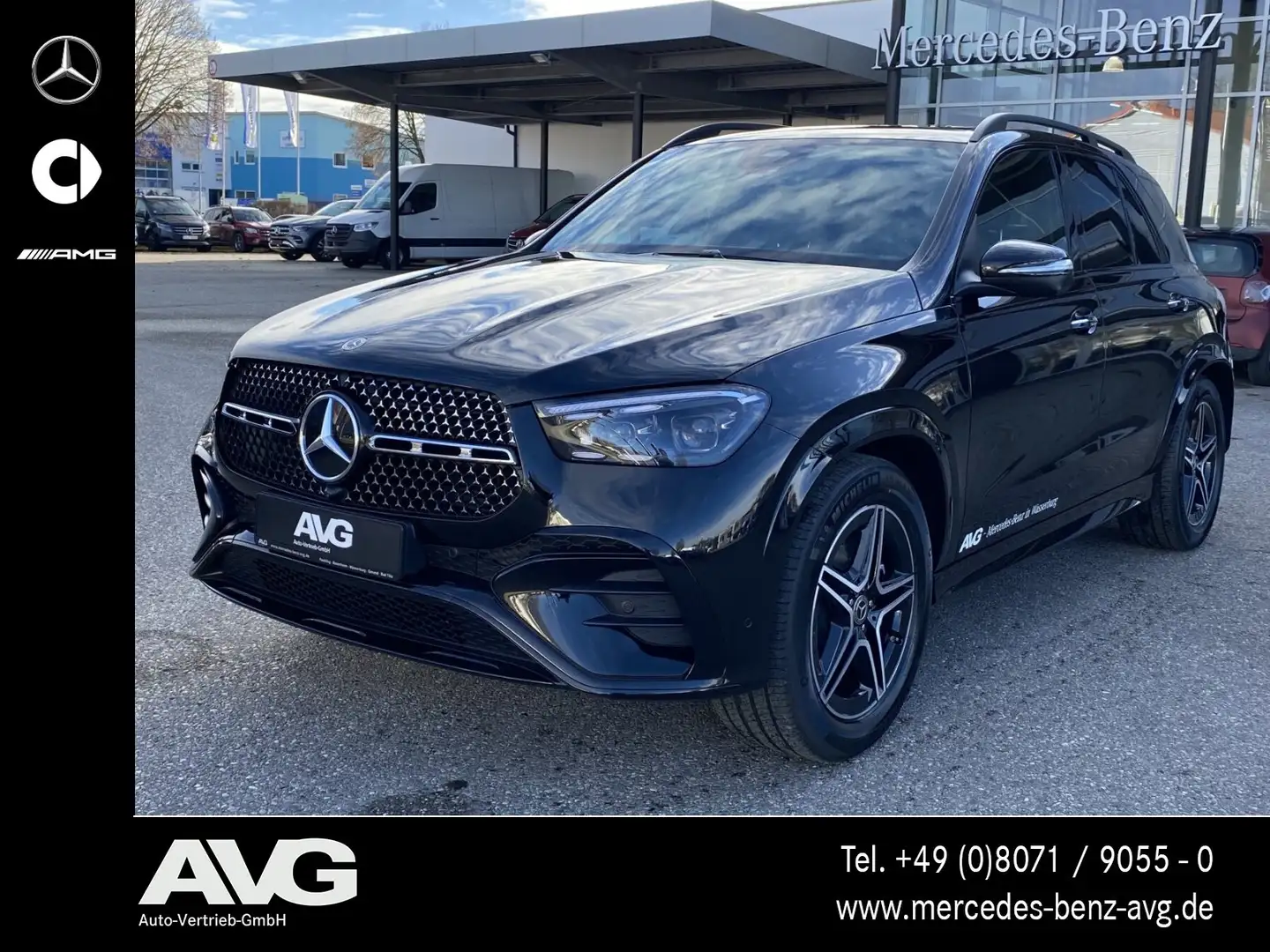 Mercedes-Benz GLE 300 GLE 300 d 4M AMG Pano HuD Multi AHK Night 360° Czarny - 1