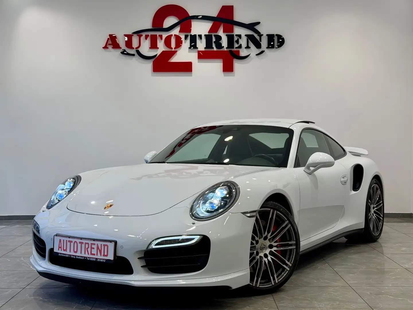 Porsche 991 911 Turbo Coupe SPORT-CHRONO-DEUTSCHES FZG Blanc - 1