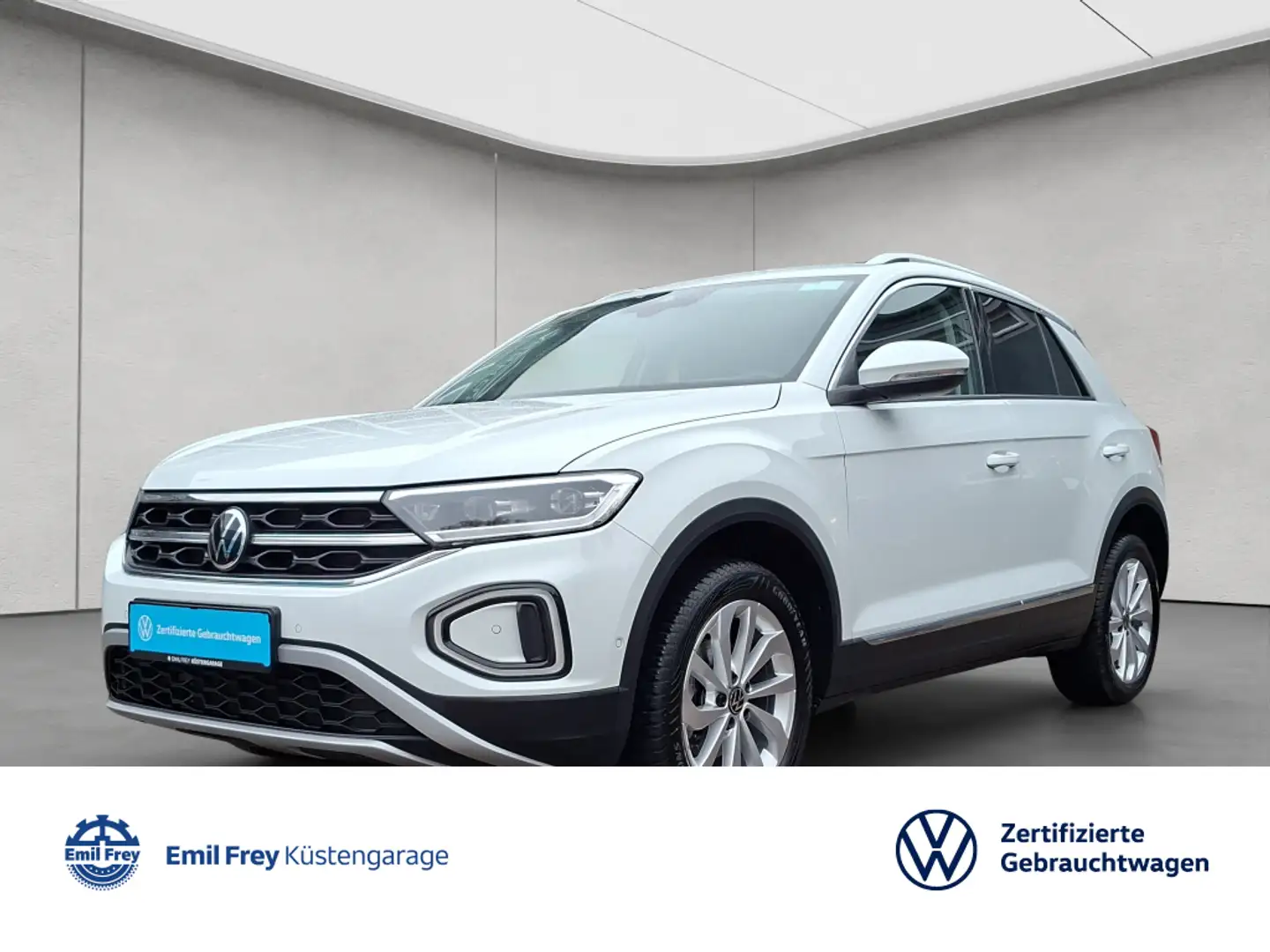 Volkswagen T-Roc 1.5 TSI Style DSG NAVI AHK ACC GJR RFK Weiß - 1