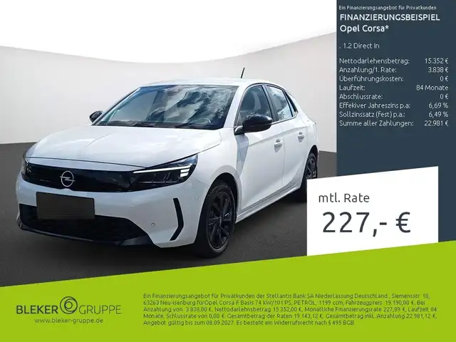2024 Opel Corsa in White for sale
