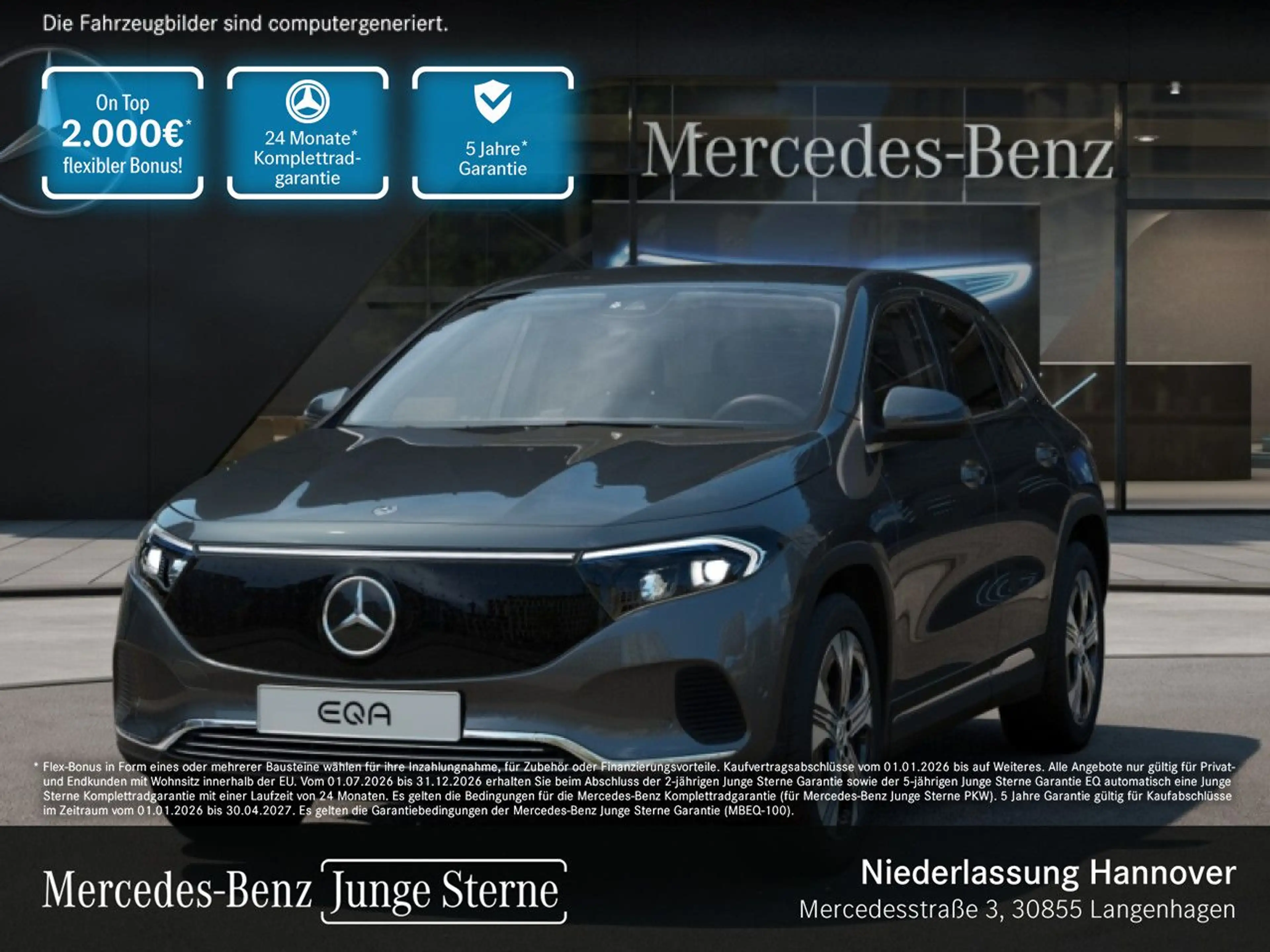 Mercedes-Benz EQA 250 PROG+ADVANCED+AHK+KAMERA+SPUR