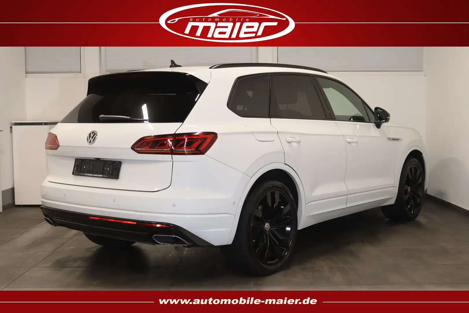 Volkswagen Touareg 4M R Line Black-VIRT-LUFT-PANO-IQ-HUD- Blanc - 2